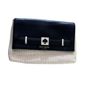 Kate Spade New York Women's Houston Street Loula Beige Black Crossbody Bag